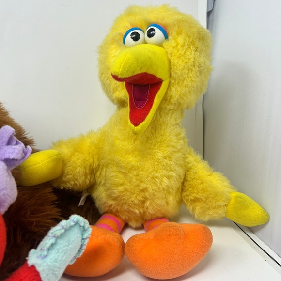 Sesame Street Plush Snuffleupagus Snuffy Big bird Oscar Elmo Honker Grover lot - Picture 3 of 16